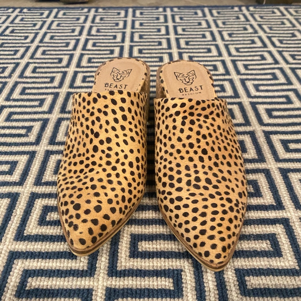Beast Fashion Animal Print Mules